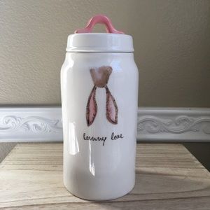 Rae Dunn Bunny Love Canister New Easter